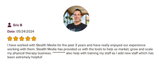 5-star review from Eric B
